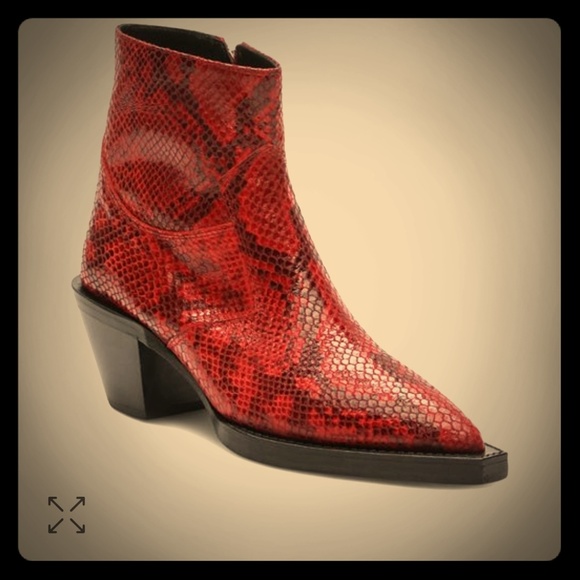red python boots